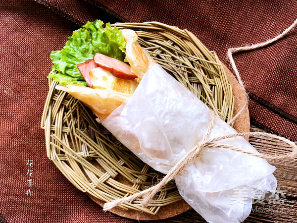 火腿蛋手抓饼