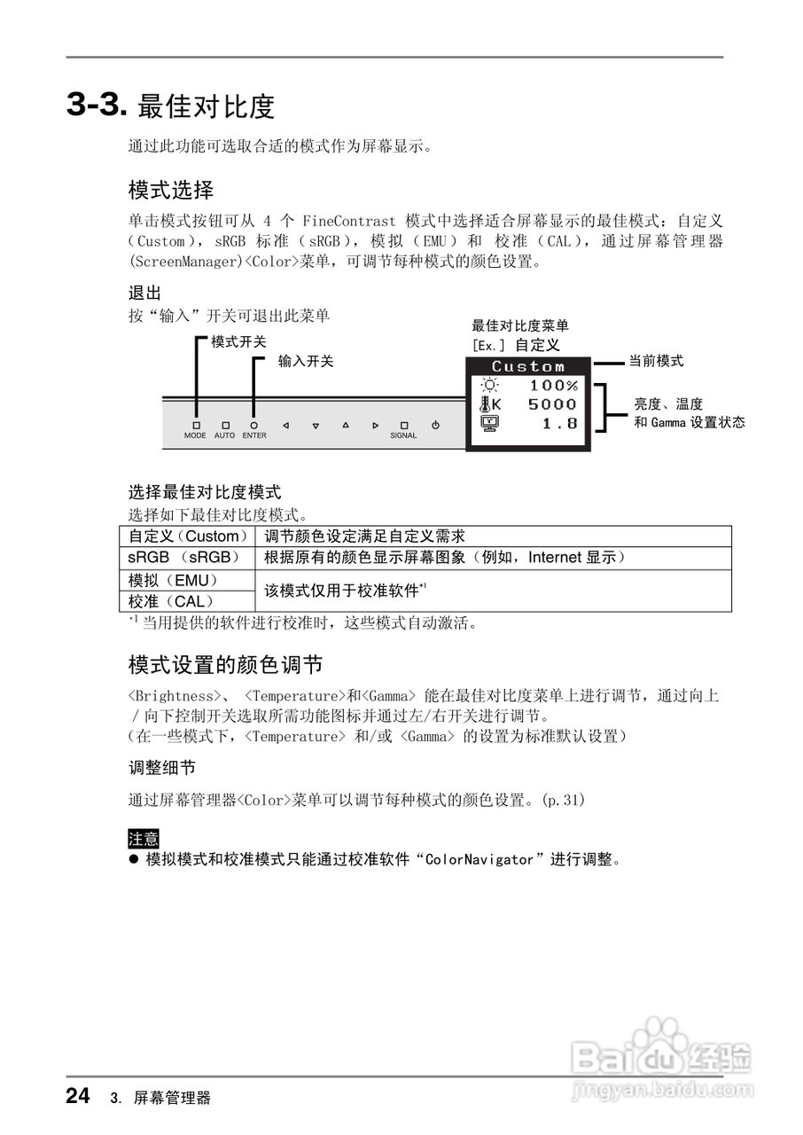 EIZO CG220测定彩色液晶显示器用户说明书:[3]