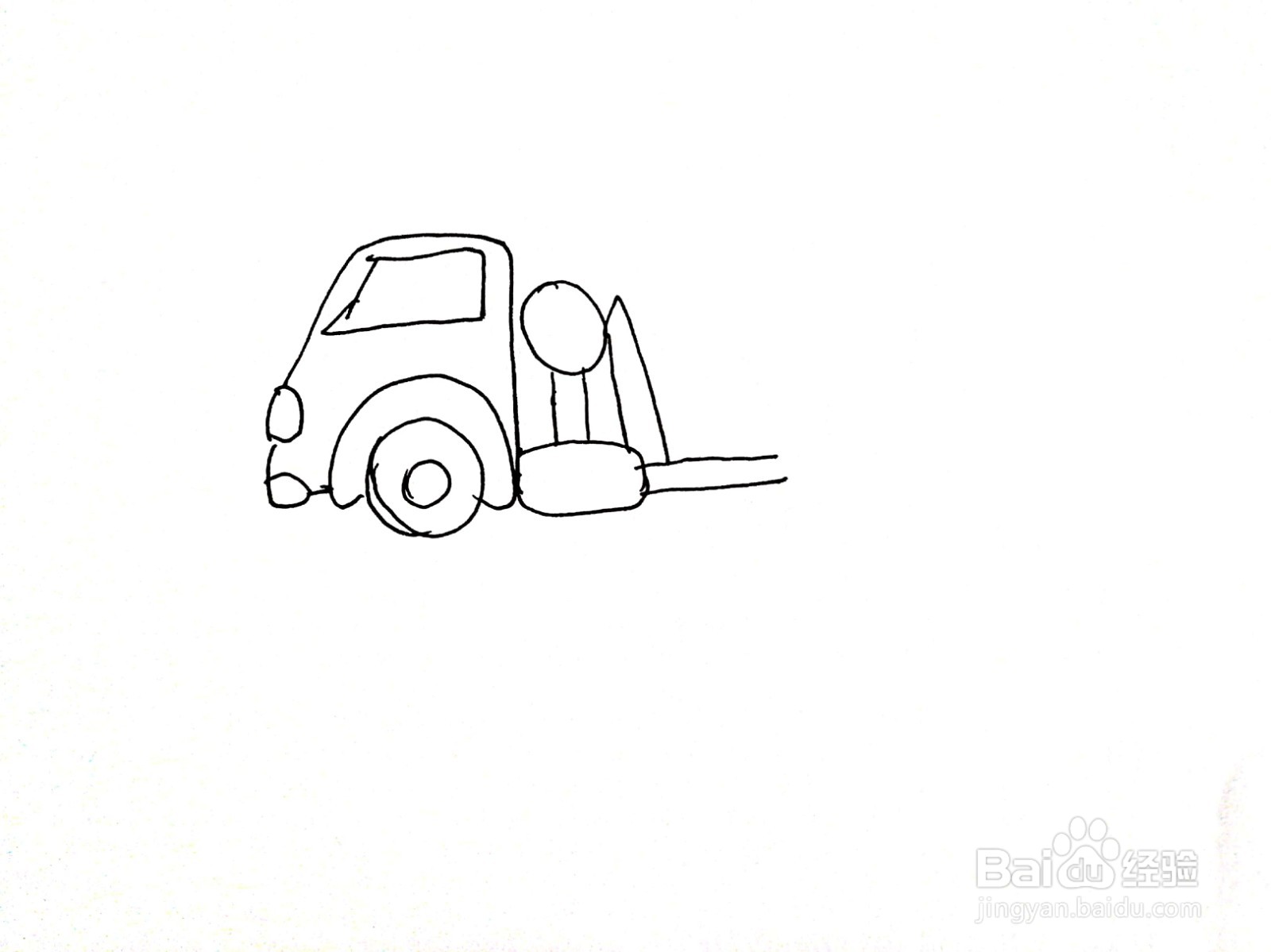 混凝土搅拌机简笔画怎么画