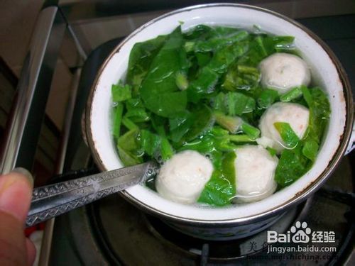 宝宝吃的香菠菜豆腐汤