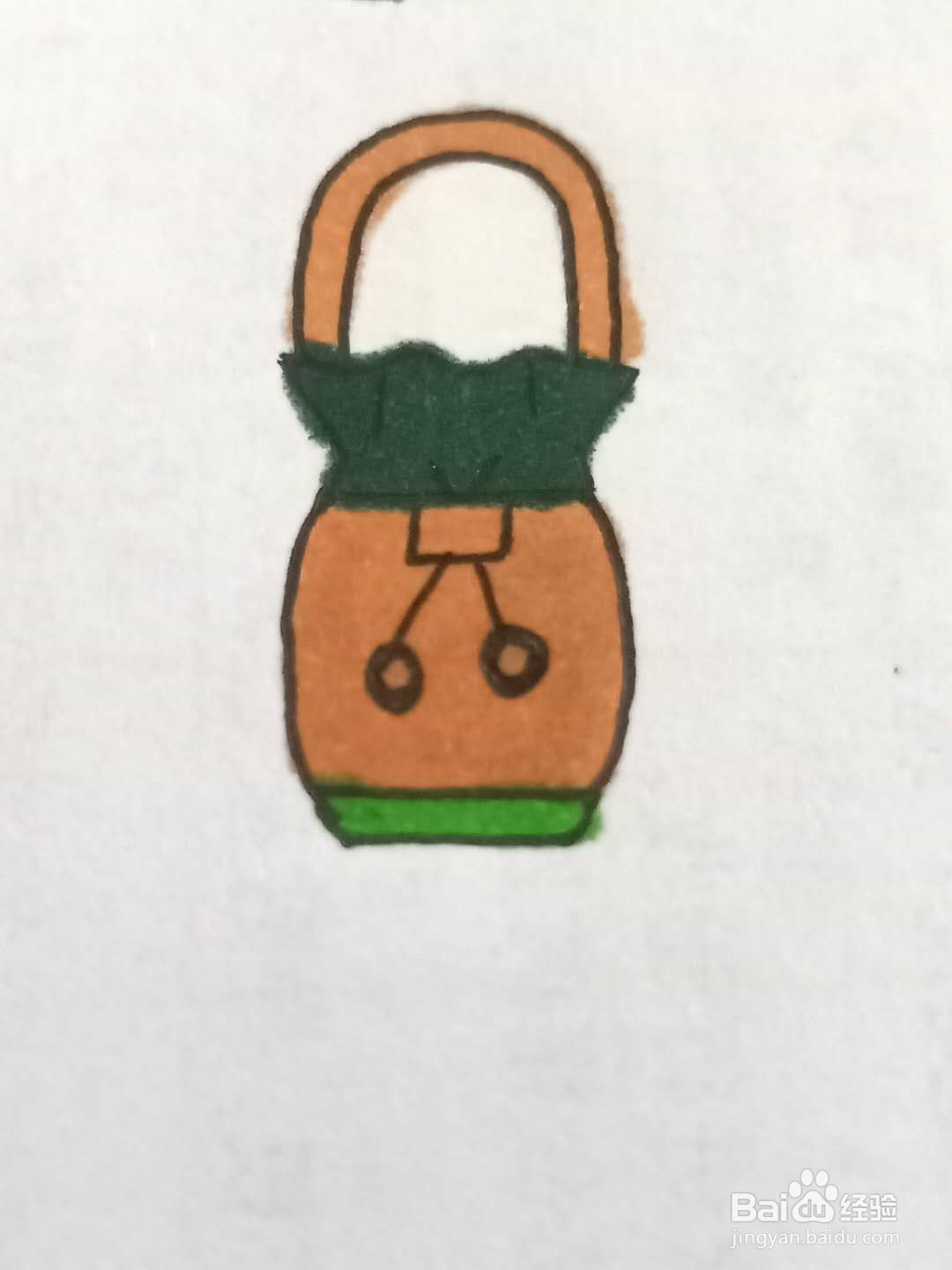 怎样画手提袋？