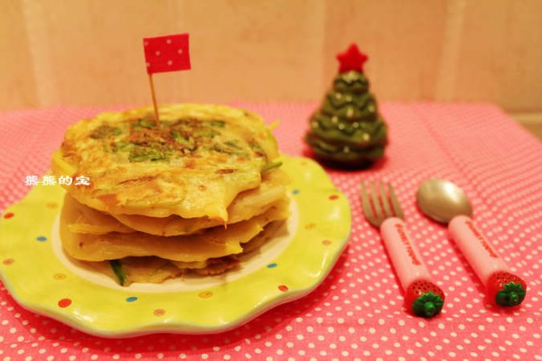 韩式葱香土豆煎饼