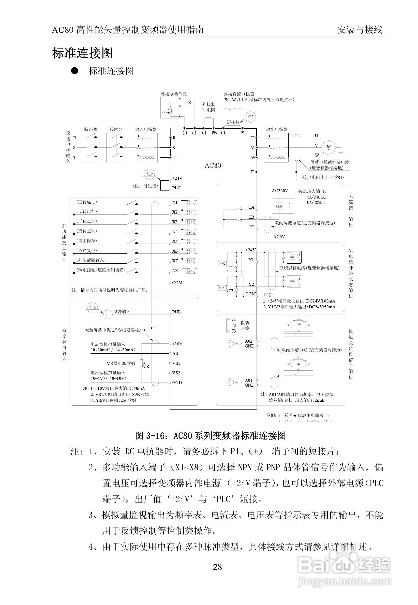 偉創ac80-t3-700g高性能矢量變頻器使用手冊:[4]