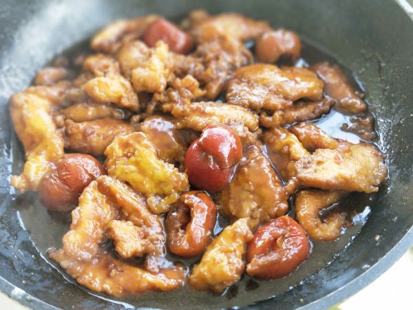 柚子山楂锅包肉