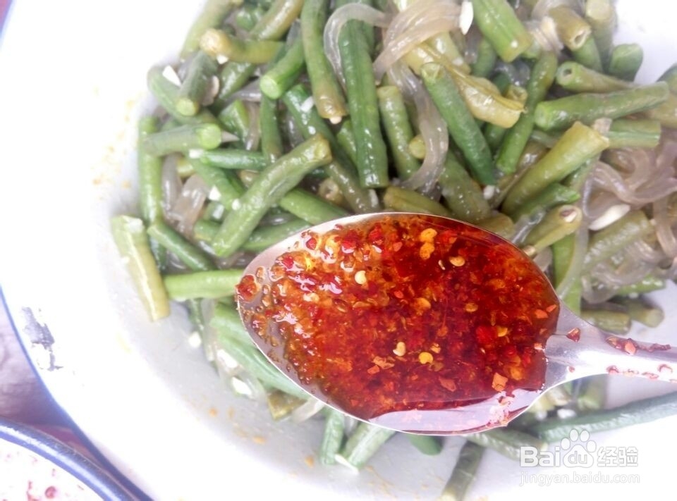 凉拌豆角的制作