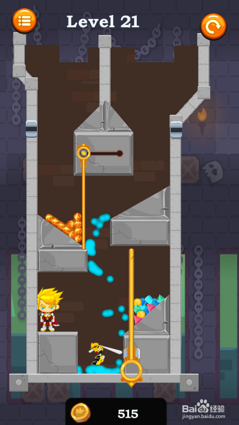 如何通过Caio Hero Rescue的Level 21?