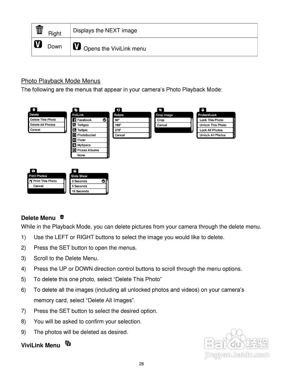威达ViviCam T327数码相机使用说明书:[3]