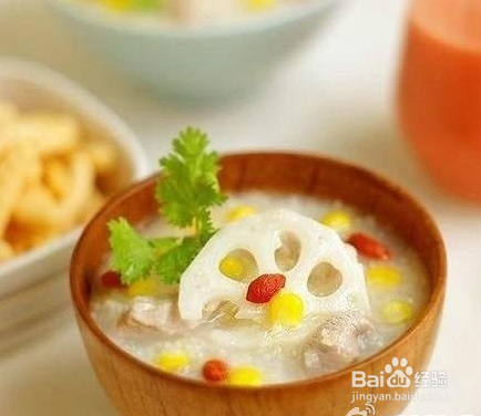 美食煮意：莲藕瘦肉麦片粥