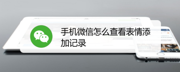 <b>手机微信怎么查看表情添加记录</b>