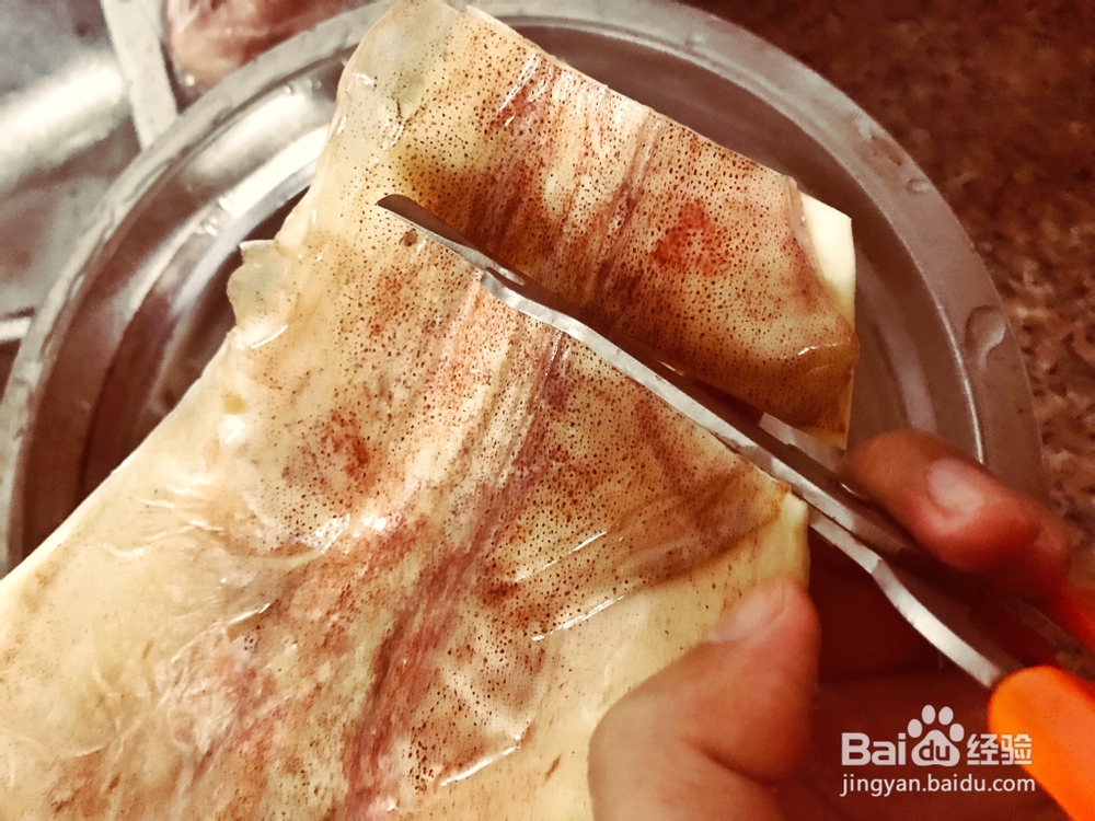 自己做五花肉焖鱿鱼干海鲜美食