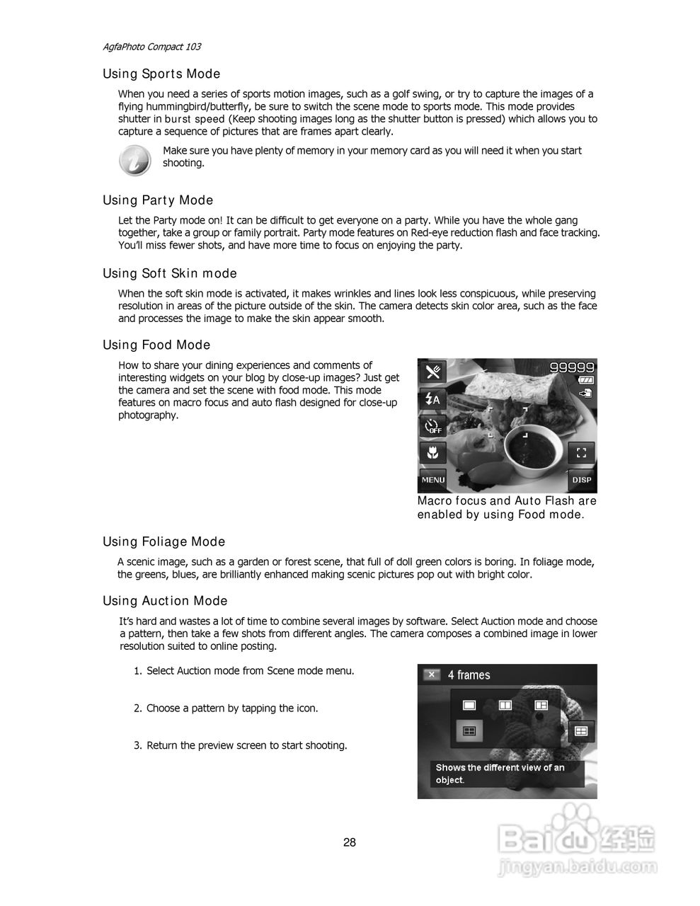 爱克发Compact 103数码相机使用说明书:[3]