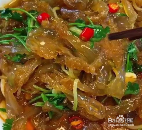 怎么做凉拌海蜇。