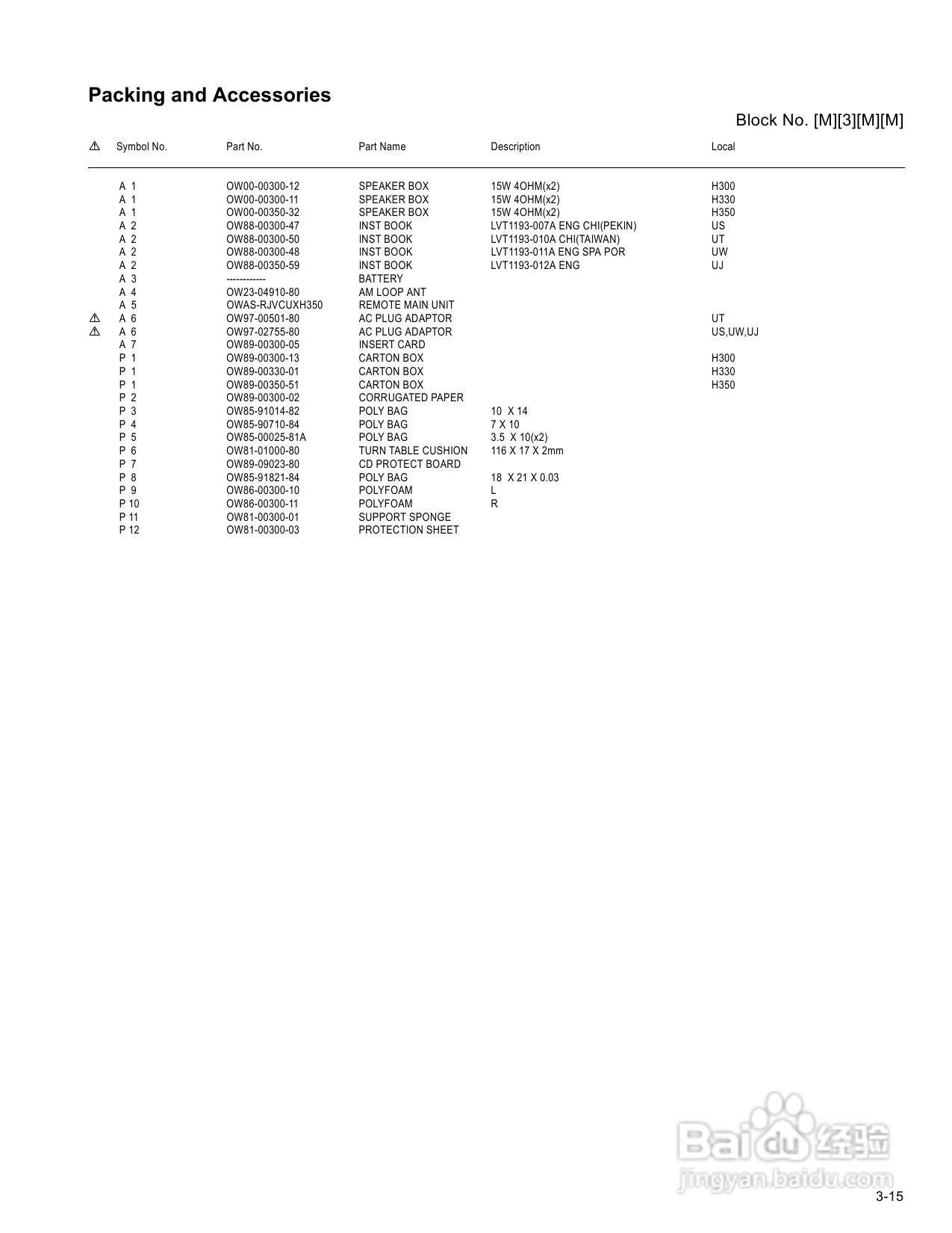 JVC UX-H300音箱使用说明书:[3]