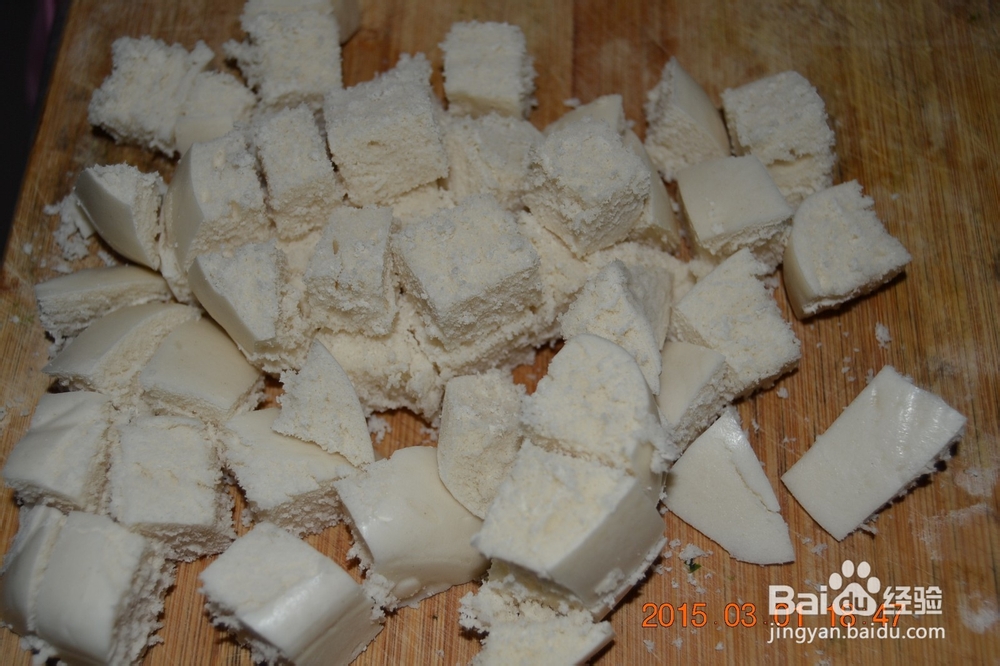 简单处理剩馒头-黄金鸡蛋馒头块