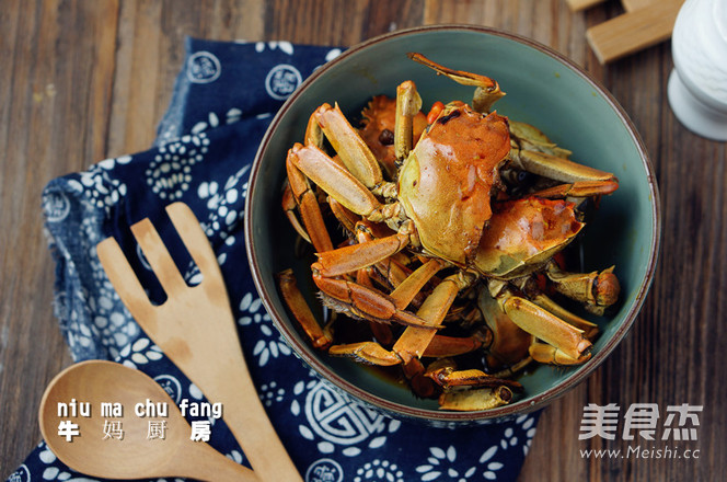 葱油焖蟹的做法