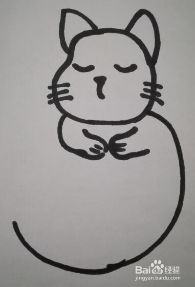 儿童简笔画 小猫的画法 小猫的简笔画