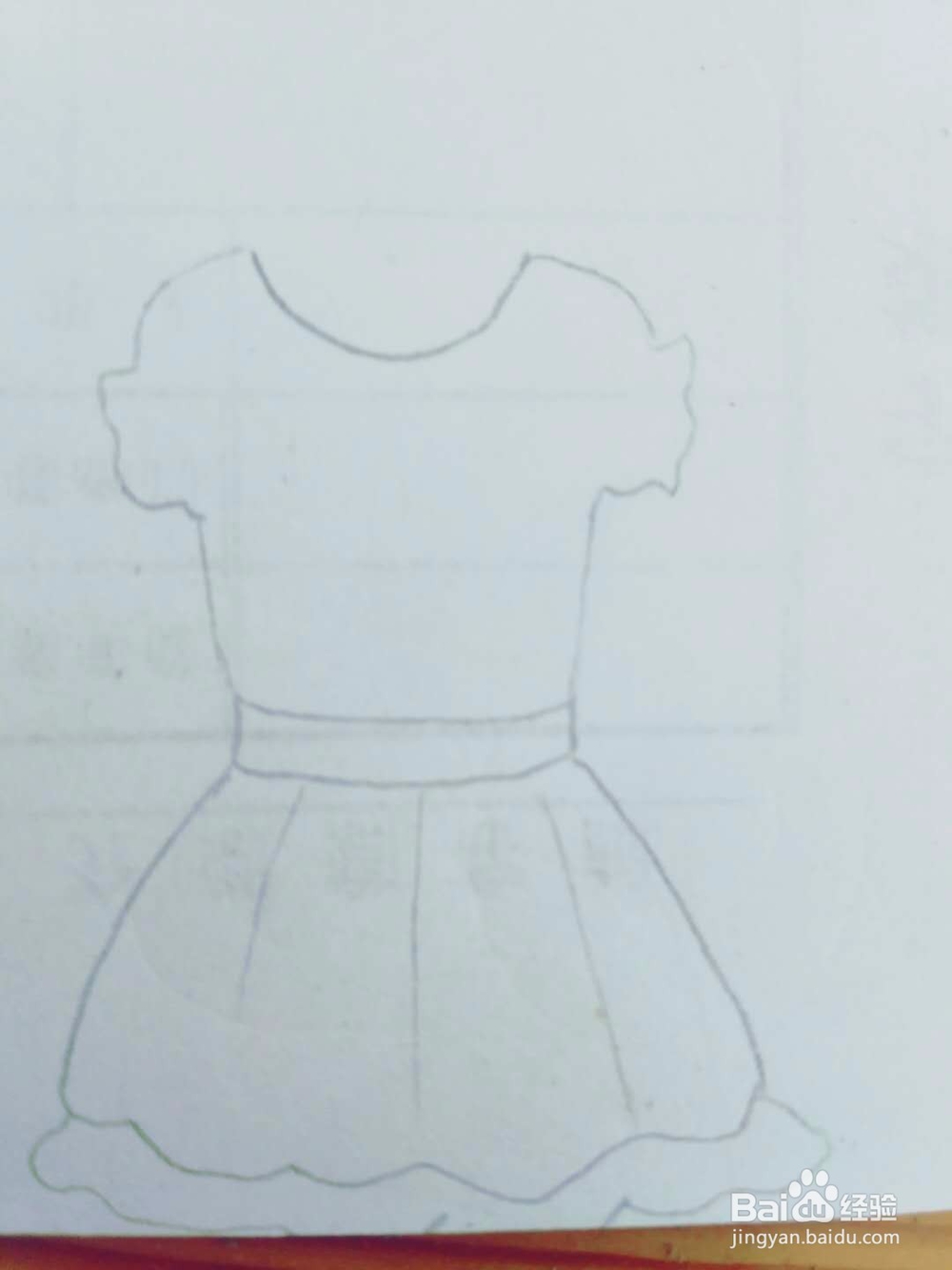 多妈亲子手工简笔画服装连衣裙