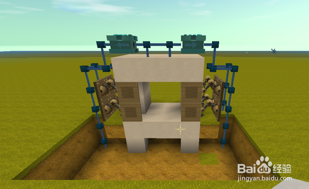 迷你世界怎么做隐藏门