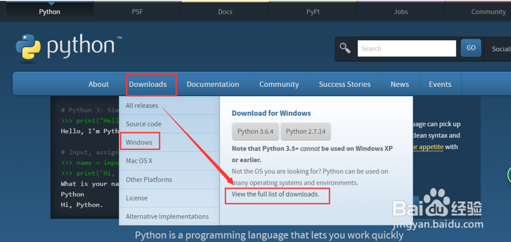 python入门系列教程之Windows上安装python