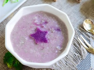 奶香紫薯藜麦羹怎么做？