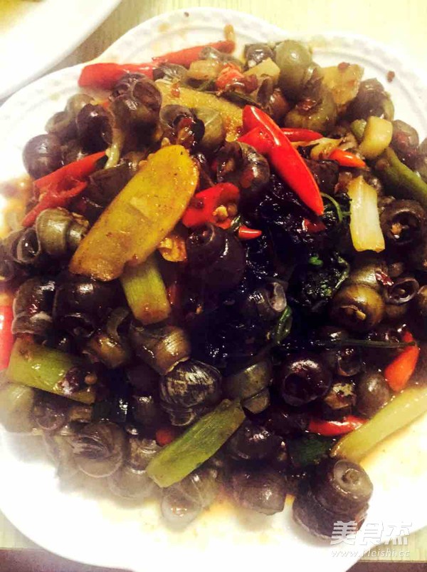 辣炒田螺的做法