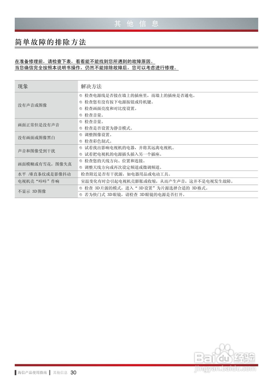 海信LED50EC660X3D液晶彩电使用说明书:[4]