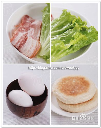 二人早餐【培根煎蛋夹馍】