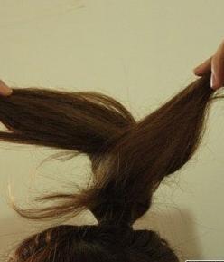 盘丸子头的方法图解