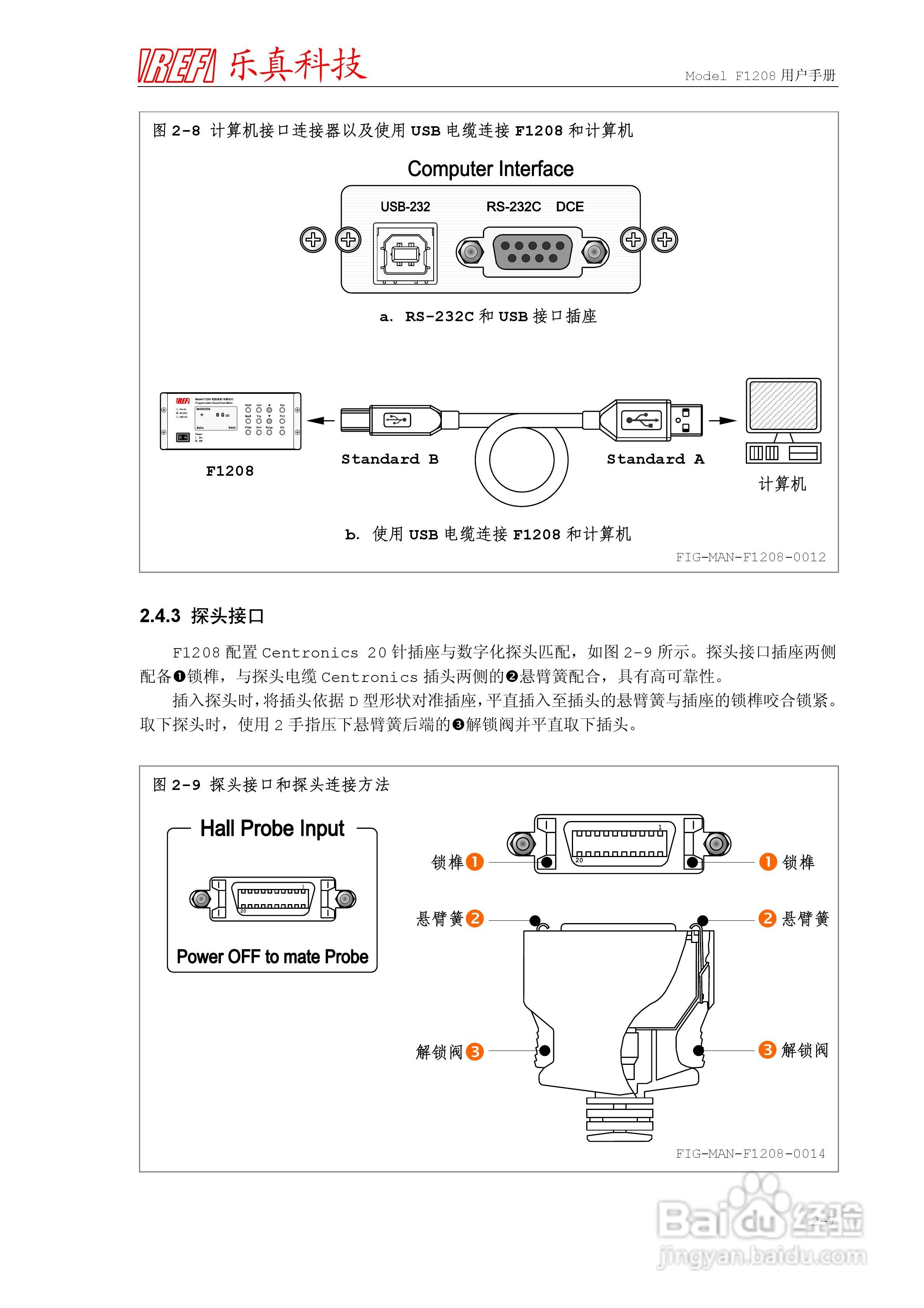 乐真科技程控高斯/特斯拉计F1208 用户手册:[3]