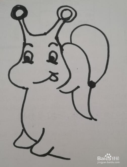 小蜗牛的画法 小蜗牛的简笔画