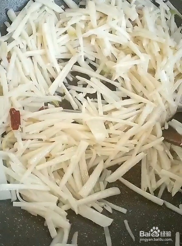 炝炒藕丝怎么做