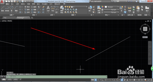 AutoCAD2019如何画一定角度的直线
