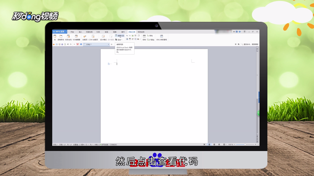 WPS文件中怎么运行代码