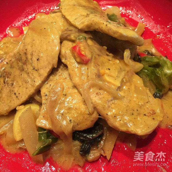 咖喱萝卜肉片饭