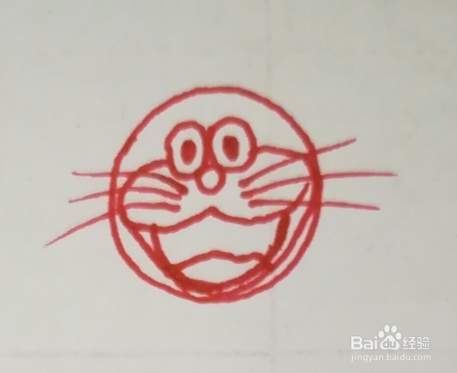 可爱调皮的机器猫简笔画怎么画步骤图