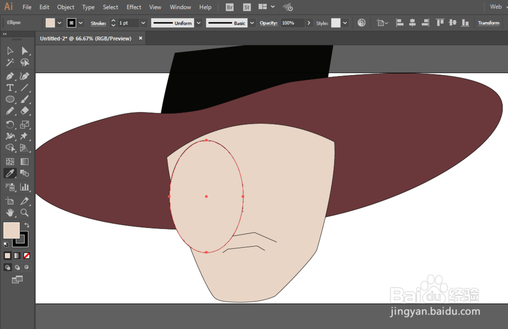 如何用ILLUSTRATOR绘制航海王鹰眼