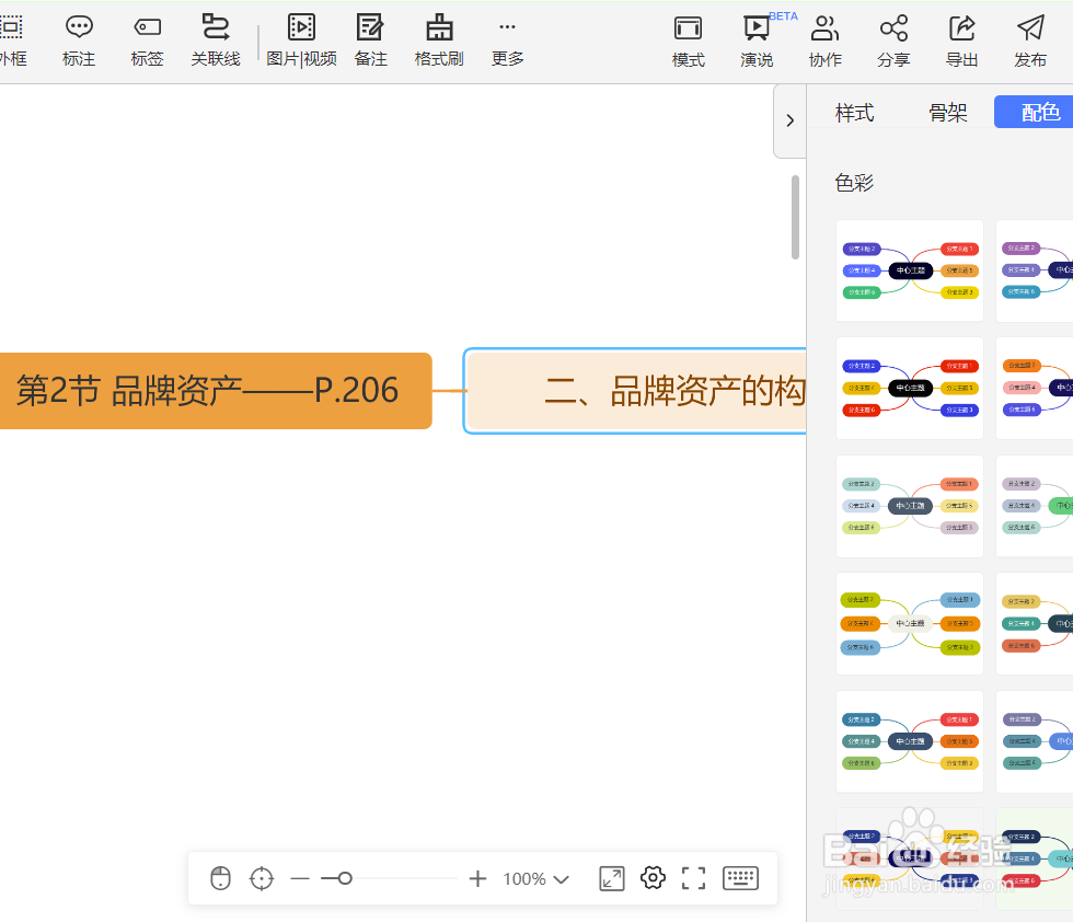 如何制作“市场营销品牌策略”思维导图