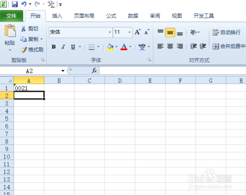 excel2010中输入前面为0的编码时0不显示怎么办