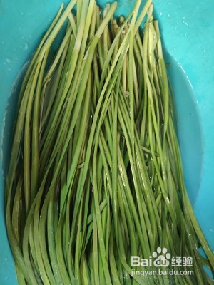 新鲜烧烤韭菜