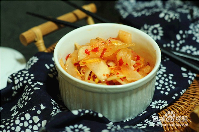 开胃小菜拌萝卜条