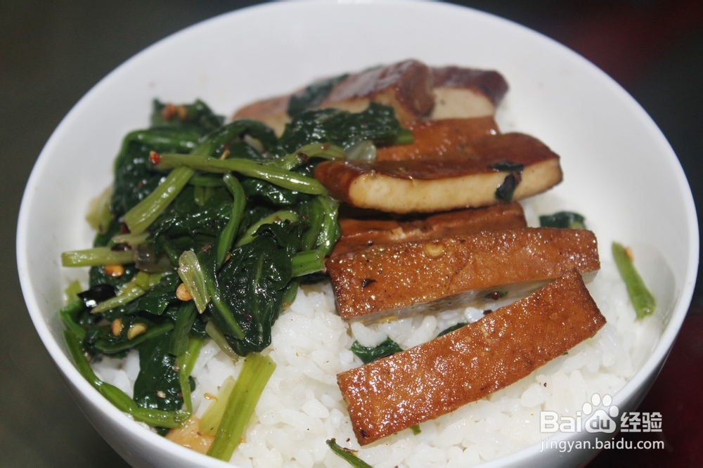 麻辣菠菜豆干
