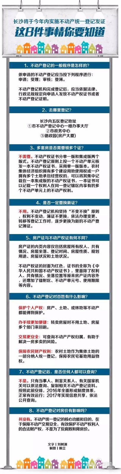 长沙不动产统一登记 这些事项需注意