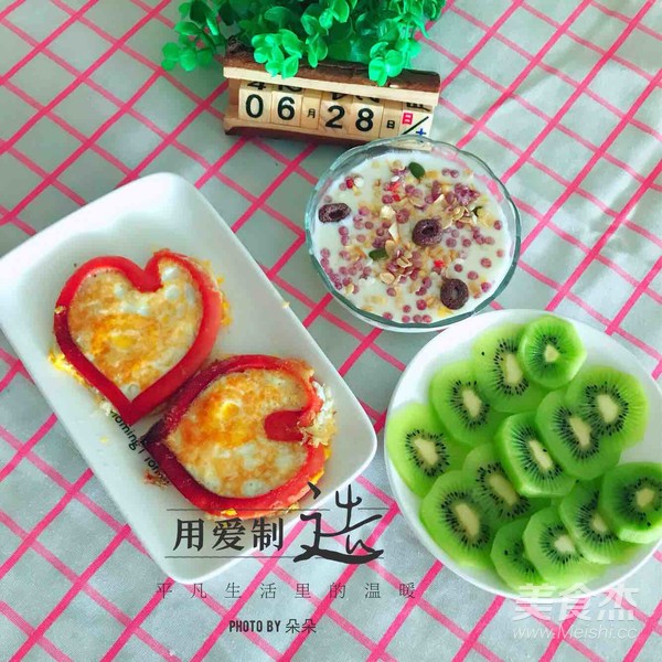 爱心煎蛋的做法