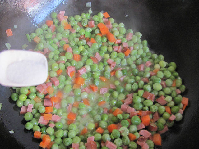 教你做火腿豌豆，好吃极了