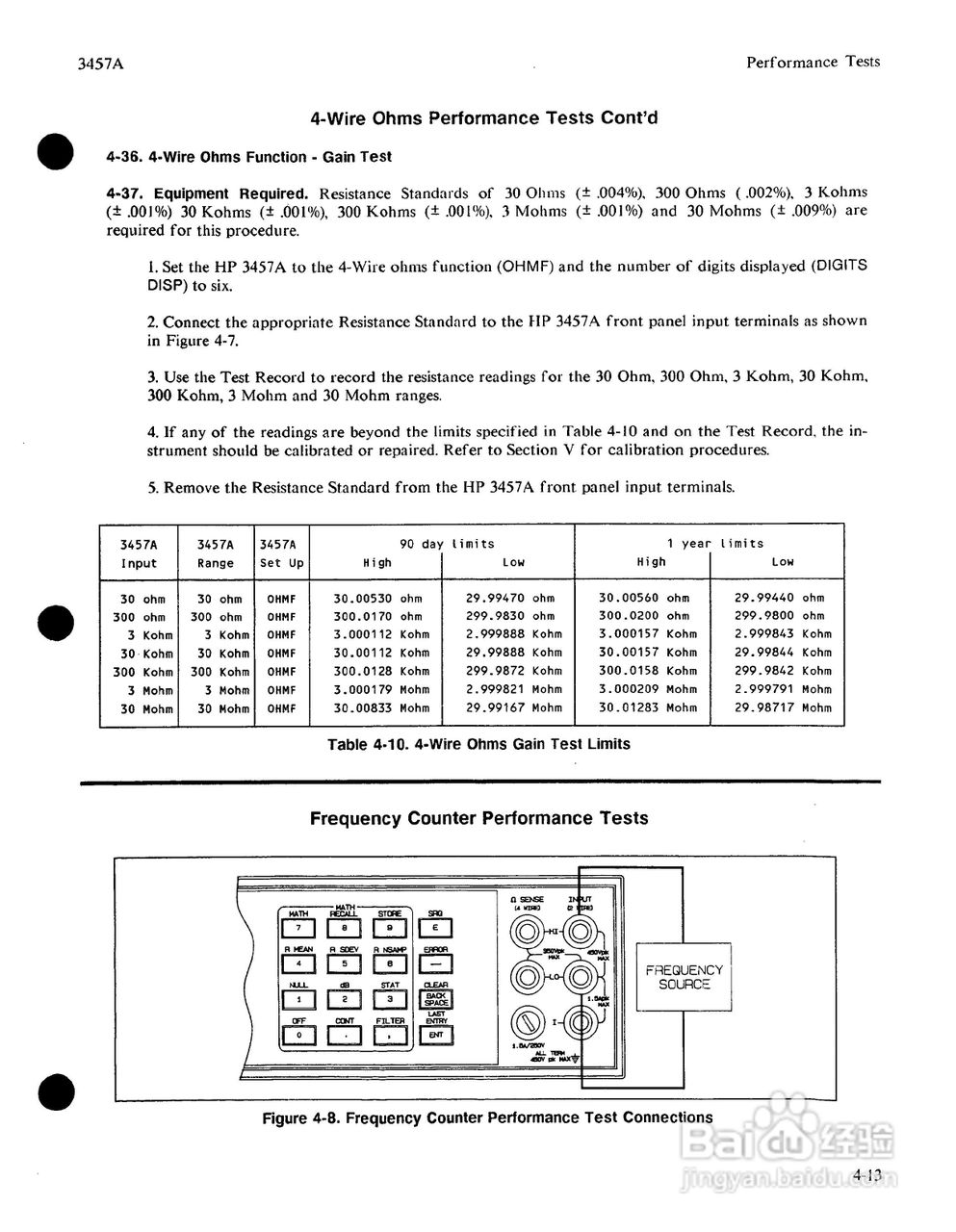 HP 3457A 万用表用户使用手册:[8]