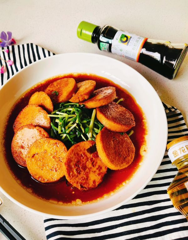 金龙鱼煎煮素鸡马兰头