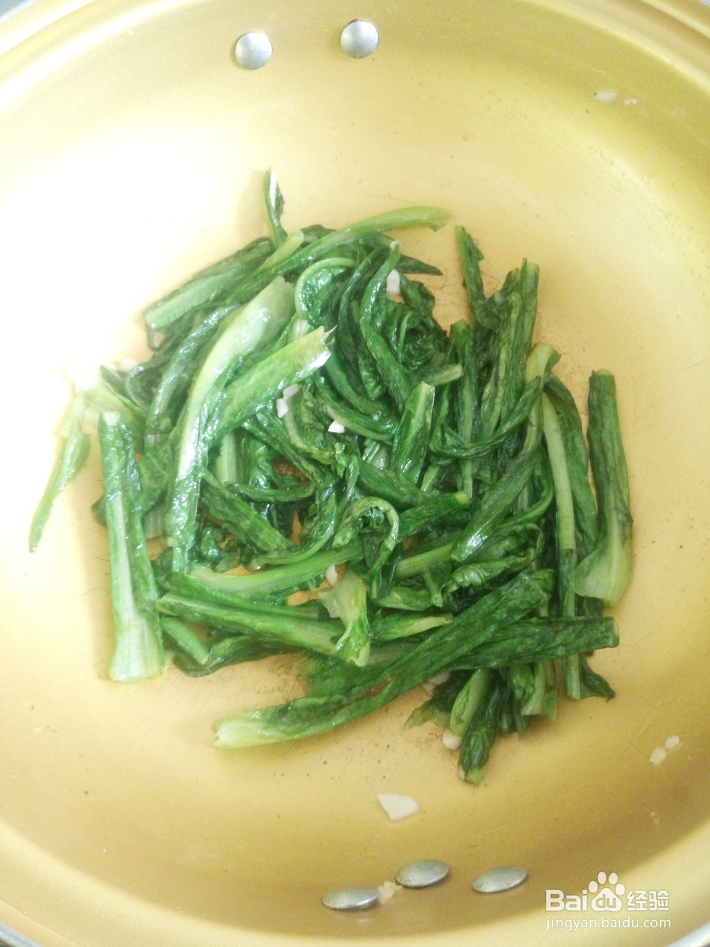大蒜炒油麦菜