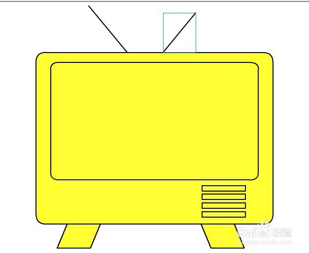flash如何绘制一台老式电视机