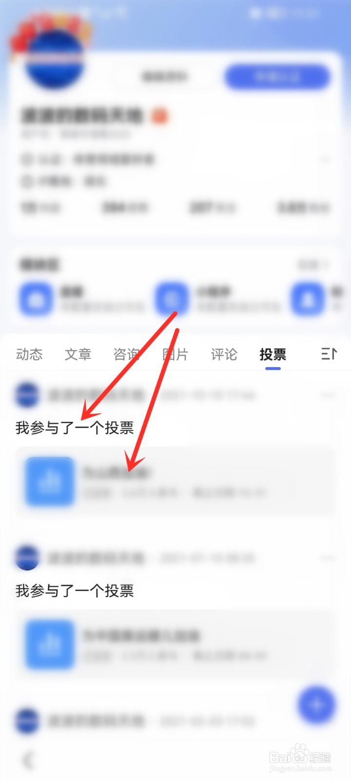 百度app参与的投票在哪看记录