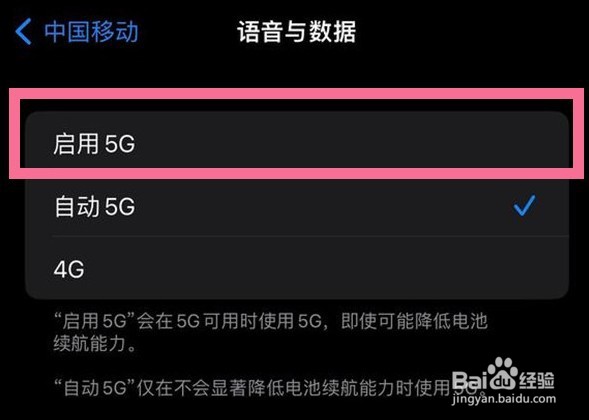 苹果手机5g在哪里打开